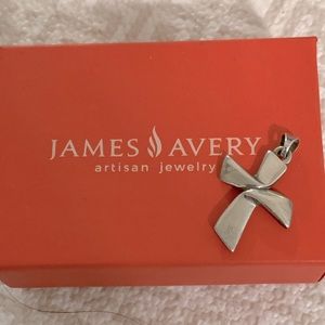 James Avery RETIRED RIBBON CROSS PENDANT